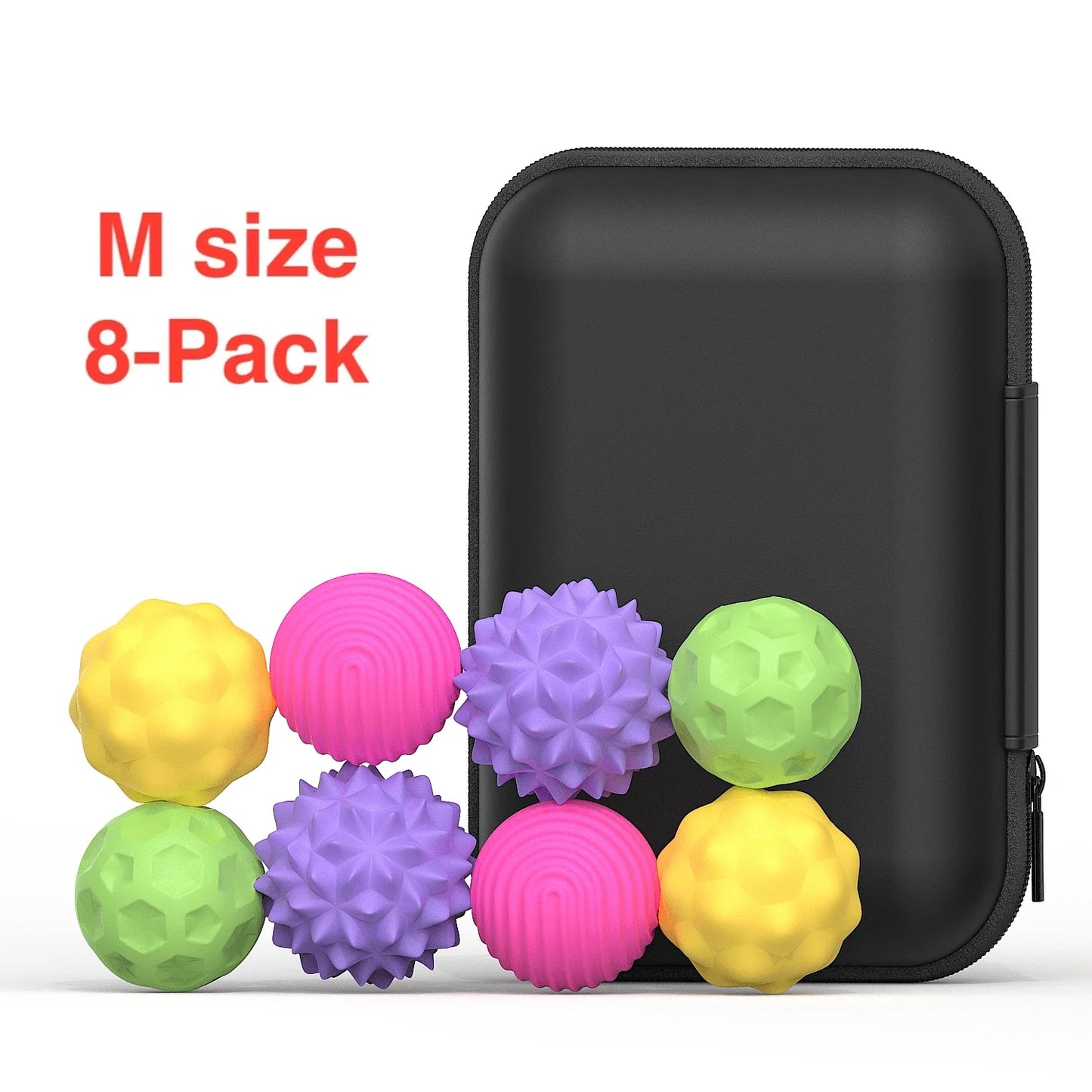 Balle Anti Stress, set M-8 multicouleurs