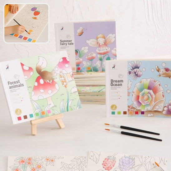 Cahier Dessin - Livre de Peinture à l'Aquarelle