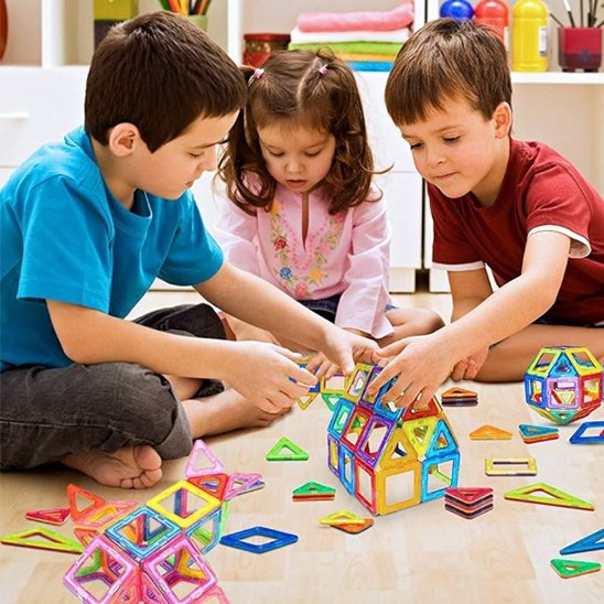 Jeu de Construction Magnétique, un jeu collectif