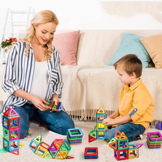 Jeu de Construction Magnétique, aide à développer la patience des enfants