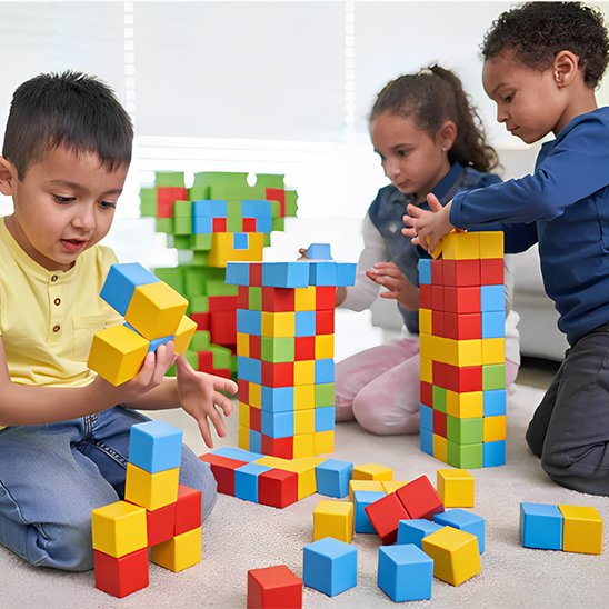 Jeu de Construction Magnétique, pour encourager l'imagination