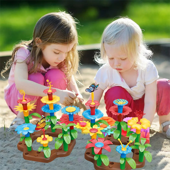 Jeu de Construction, Jouet Empilable de Fleurs, moments créatifs
