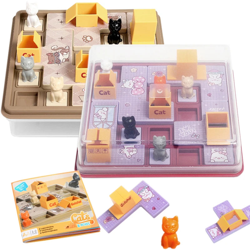 Jeu de Logique, Puzzle Cache-Cache, coffre de jeu