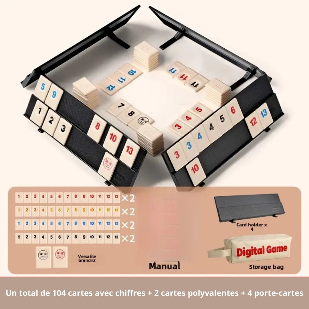 Jeu de société famille, Rummy Game, jeu de carte numérique.