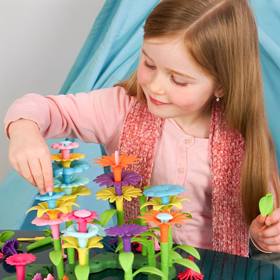 Jeux de Construction, Jardin de Fleurs, développement des compétences du jardinage
