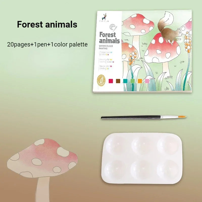 Cahier Dessin - Livre de Peinture à l'Aquarelle