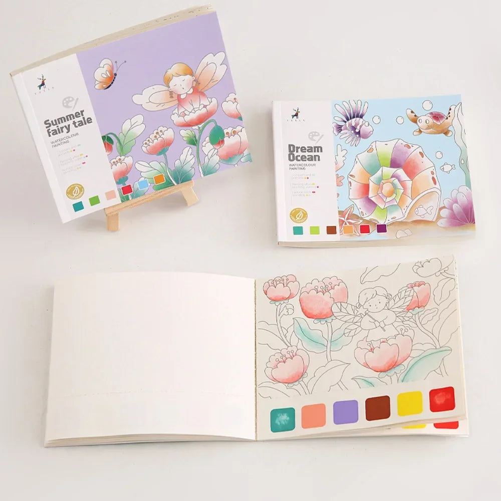 Cahier Dessin - Livre de Peinture à l'Aquarelle