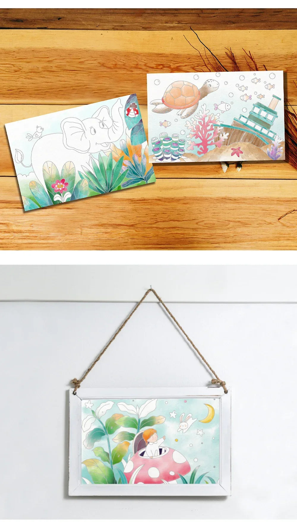 Cahier Dessin - Livre de Peinture à l'Aquarelle