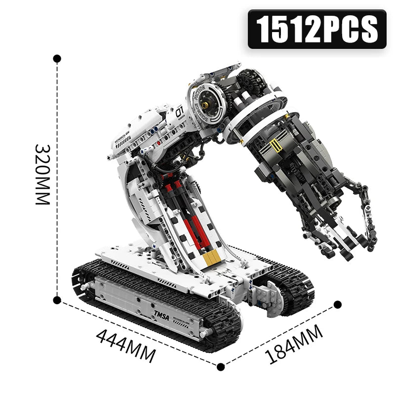 Jouet Robot pour Enfants 8-12 ans | Bras Robotique Programmable 1512 Pièces — Sci-Fi Mech Arm RC