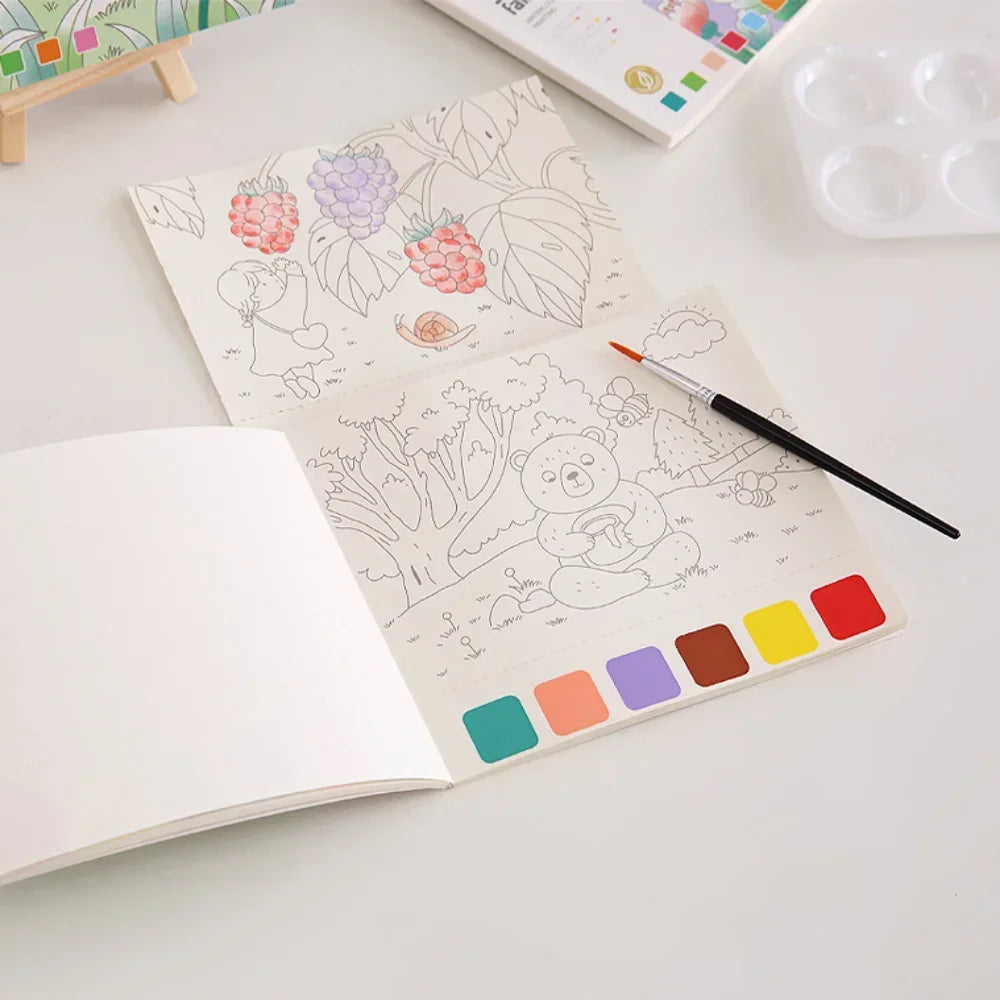 Cahier Dessin - Livre de Peinture à l'Aquarelle