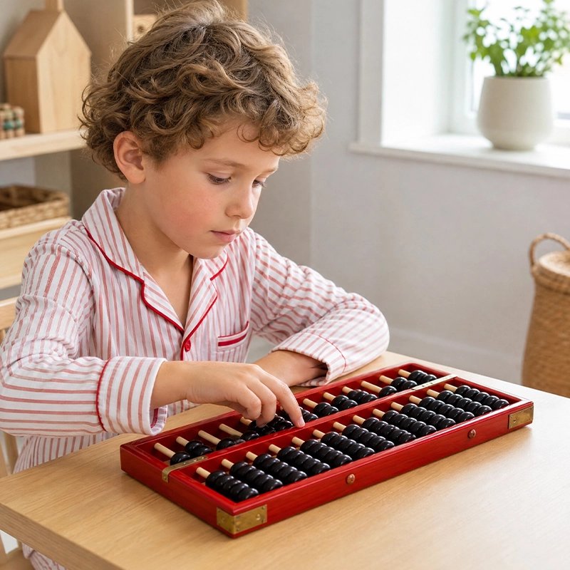 Boulier en bois, 7. outil d'aide à l'apprentissage des mathématiques