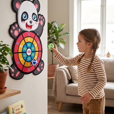 Jeu de fléchettes • activité Montessori addition points calcul enfant