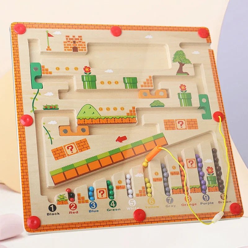 Jeu Labyrinthe Magnétique à Billes pour Enfants - Jeu Éducatif Enfant