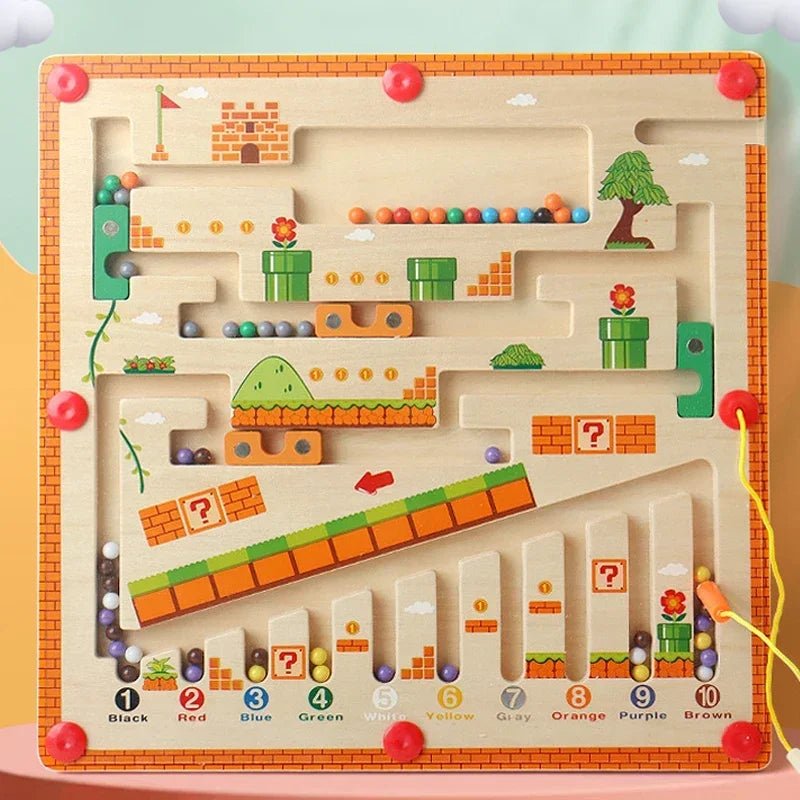 Jeu Labyrinthe Magnétique à Billes pour Enfants - Jeu Éducatif Enfant