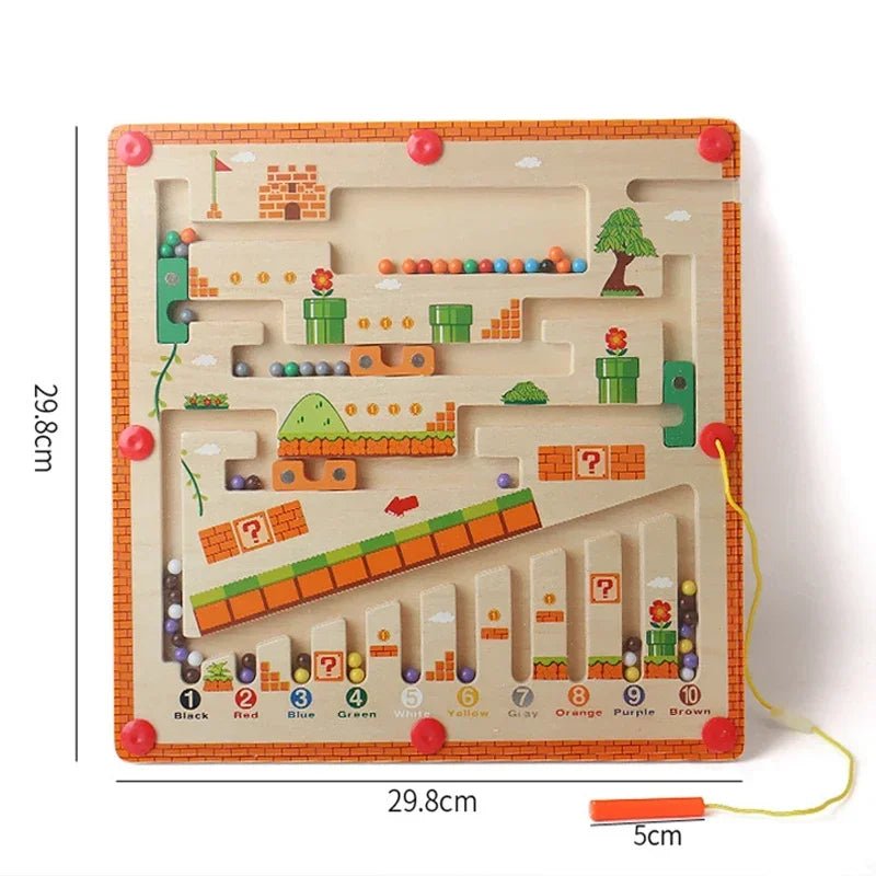 Jeu Labyrinthe Magnétique à Billes pour Enfants - Jeu Éducatif Enfant