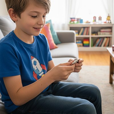 Jouet anti stress Flip Coin EDC Fidget 3‑en‑1