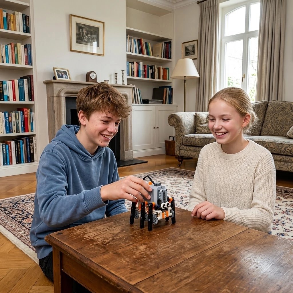 jouet éducatif robot hexapode à monter pour adolescent passionné bricolage