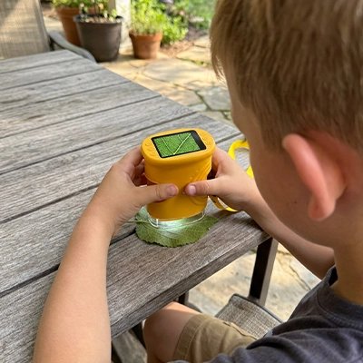 Microscope enfant pour observation insectes feuilles textiles