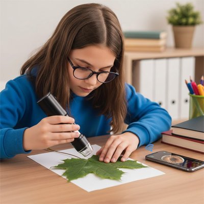 Microscope portable enfant éducatif 6 ans et plus photo vidéo
