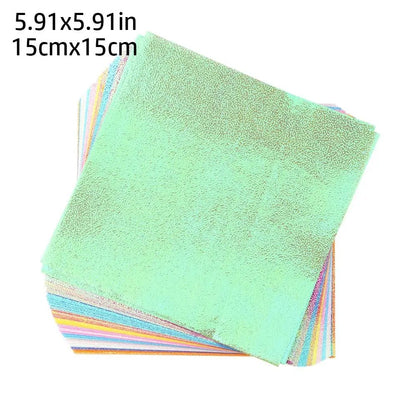 Papier pour Origami | Kit de Loisirs Créatifs 50 Feuilles Multicolores