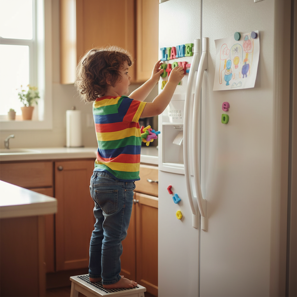 Alphabet Magnétique ABC & 123, Lettres et Chiffres Éducatifs Ludico