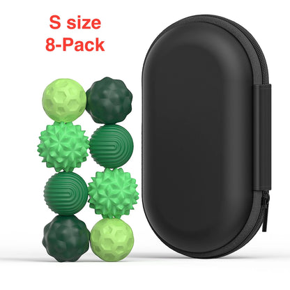 Balle Anti Stress, set S-8 Vert