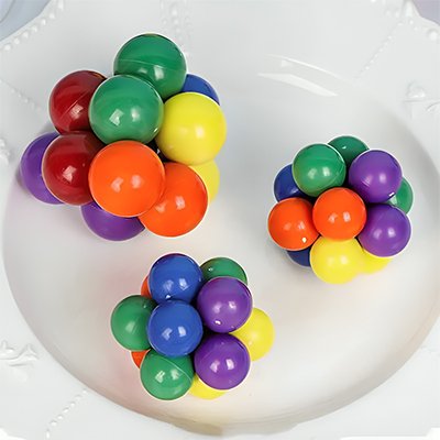  Balle Anti Stress, une palette arc-en-ciel