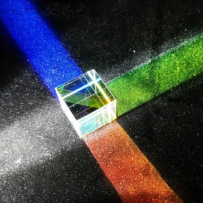 Cube Dichroïque en Verre Optique, jeu de couleurs 