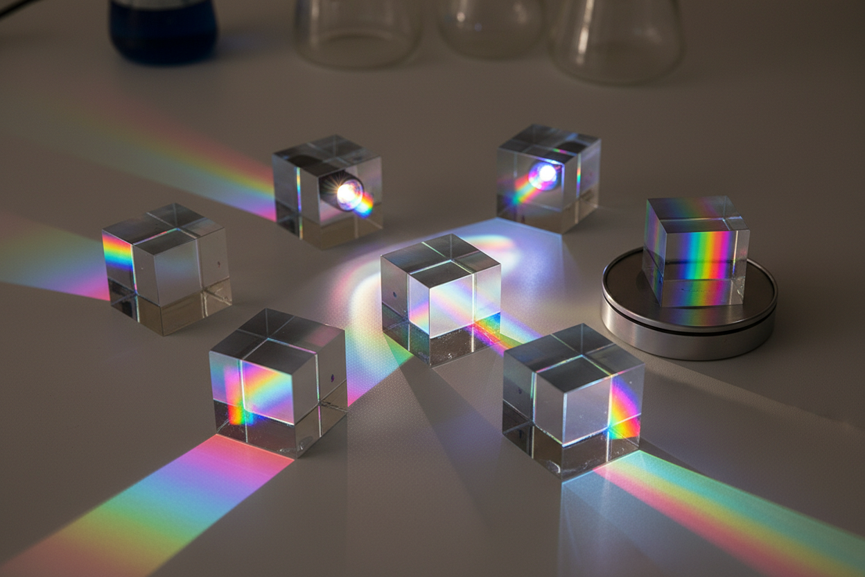 Motifs lumineux arc-en-ciel multiples