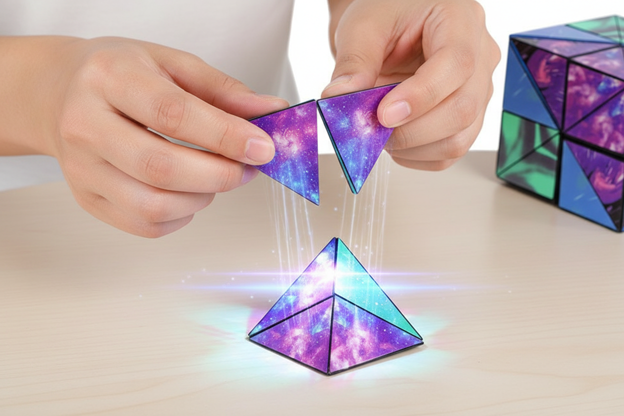 Manipulation des pièces magnétiques translucides