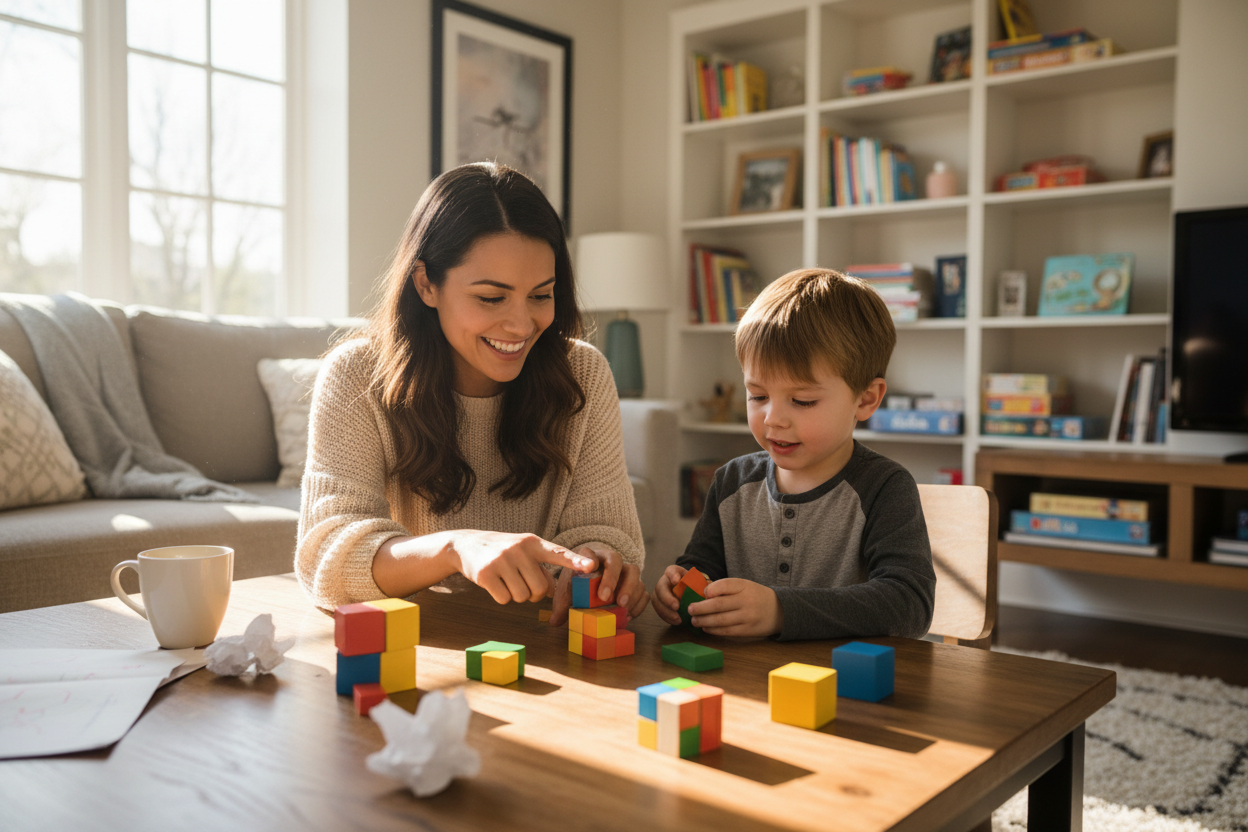 Activité parent-enfant avec Soma cube