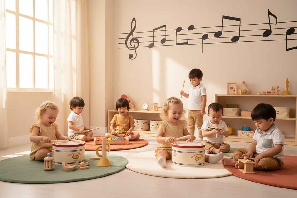 Salle de jeu musicale 