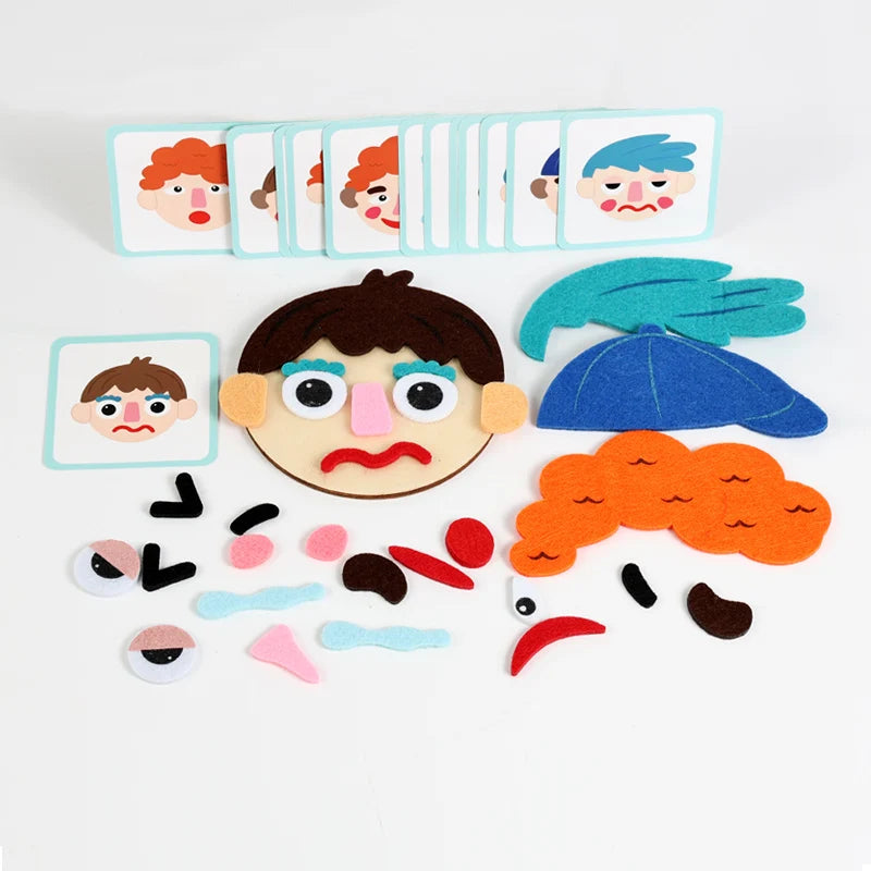sourcils, bouches et nez pour reproduire (ou inventer) des expressions