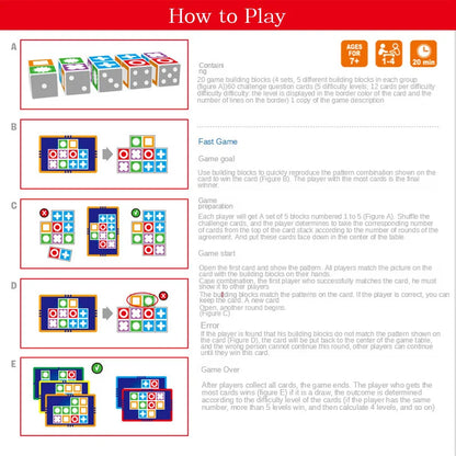 Jeu de Société Famille | Puzzle de Pensée Logique Spatiale