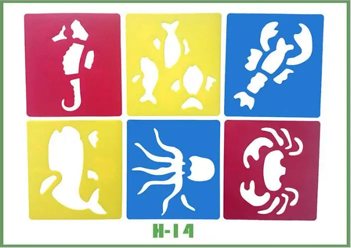 Jouet pour dessiner – Pochoirs réutilisables enfants 6 pièces | Jeu Éducatif Enfant