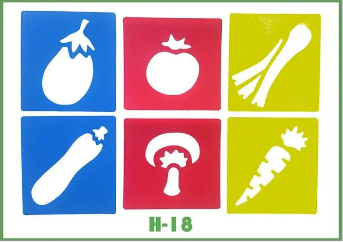 Jouet pour dessiner – Pochoirs réutilisables enfants 6 pièces | Jeu Éducatif Enfant