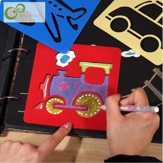 Jouet pour dessiner – Pochoirs réutilisables enfants 6 pièces | Jeu Éducatif Enfant