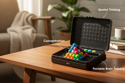 Entraînement cognitif complet: stimule pensée logique, visualisation spatiale, concentration et planification.