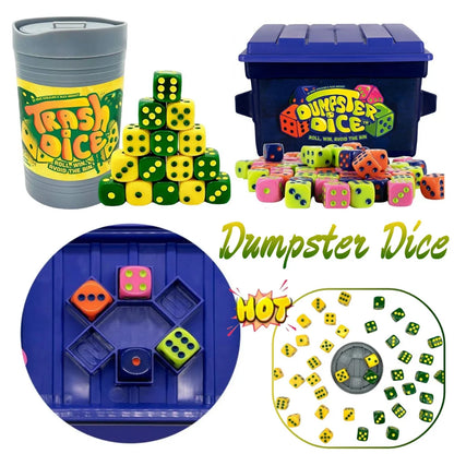 Jeu coopératif dés Dumpster ensemble du jeu