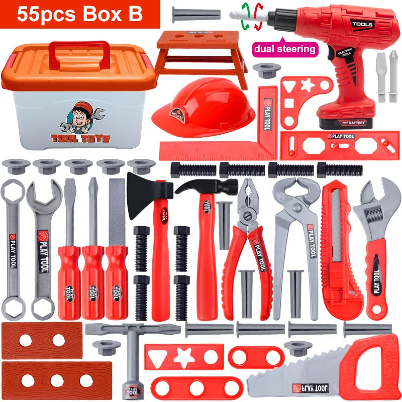 Jeu-de-Construction, Kit de Bricolage pour Enfants, boite 55 pièces