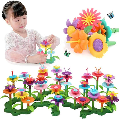 Jeu de Construction, Jouet Empilable-de-Fleurs, jardinage