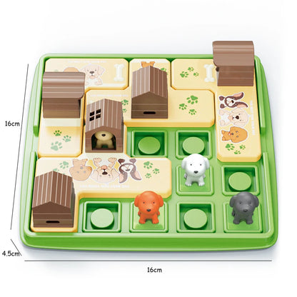 Jeu de Logique Puzzle Cache-Cache couleur-vert