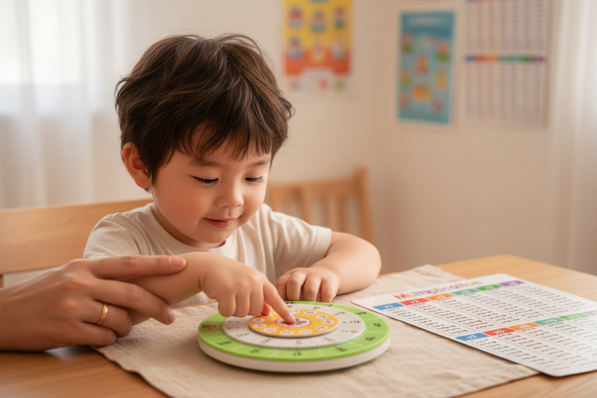 jouet éducatif pour apprendre les tables de multiplication