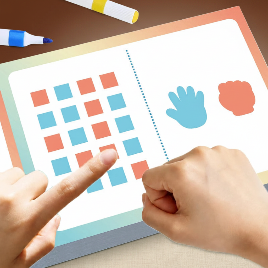 Jeu de Motricité Fine 5-8 ans, Livre Éducatif Enfants Coordination