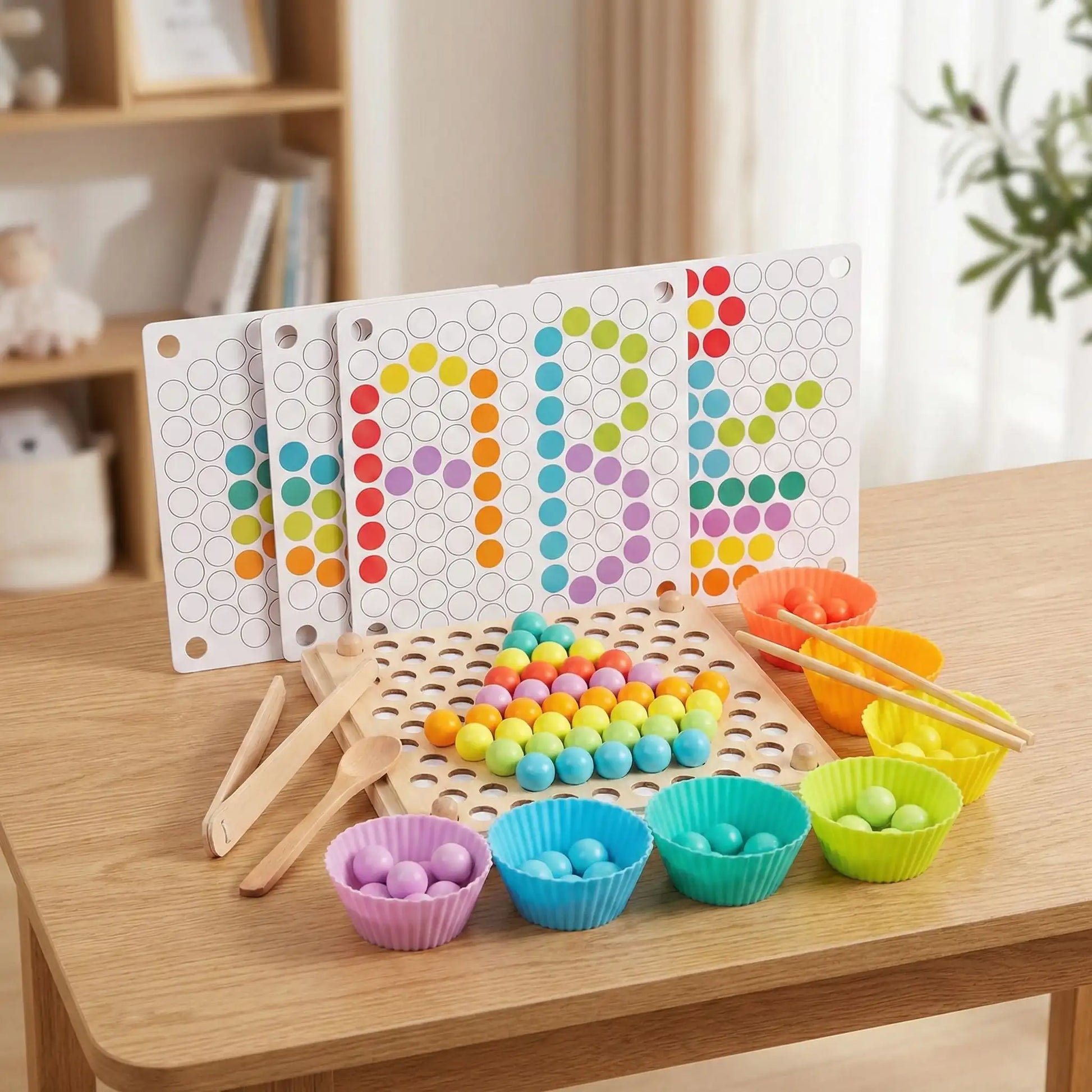 le plateau de tri et les bols