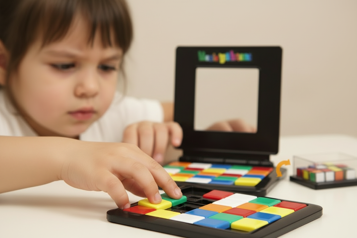 Enfant 9 ans avec puzzle Magic Xtreme