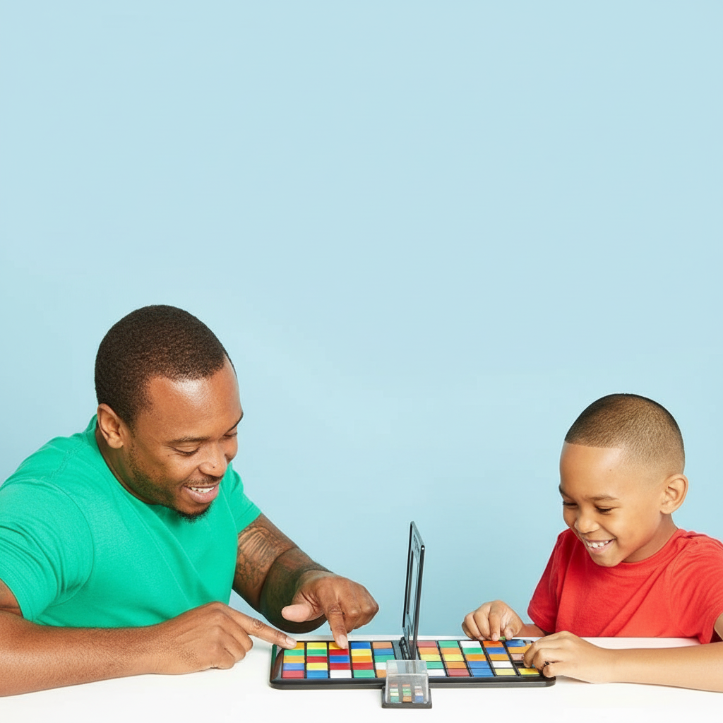 Famille jouant ensemble