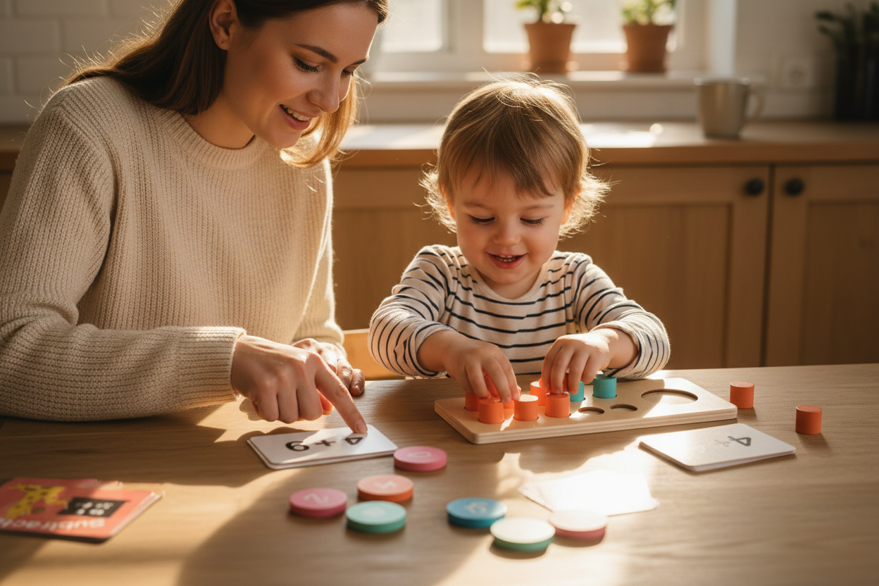 Parent et enfant jouant ensemble