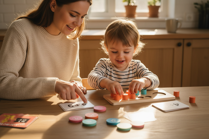 Parent et enfant jouant ensemble