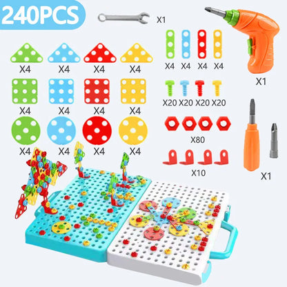 Jeu de construction, Puzzles créatifs, kit 240 pièces